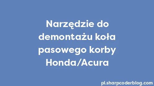 Narzędzie do demontażu koła pasowego korby Honda/Acura - Thumbnail