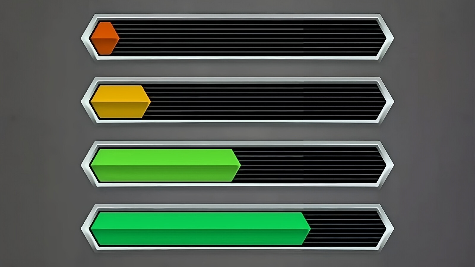 Zdrowie i pasek postępu Pro (mana, wytrzymałość, energia...) Pakiet Unity Asset Store.