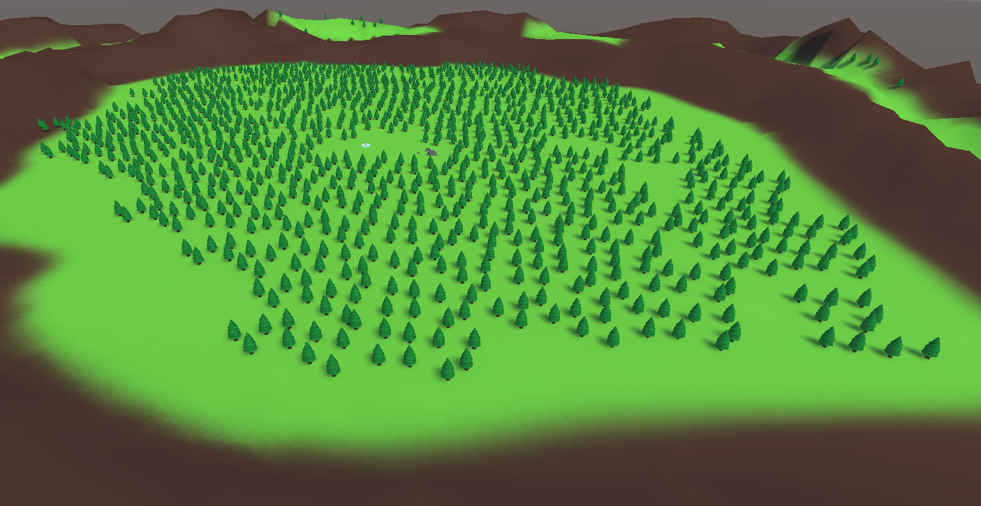 Scena Unity po optymalizacji