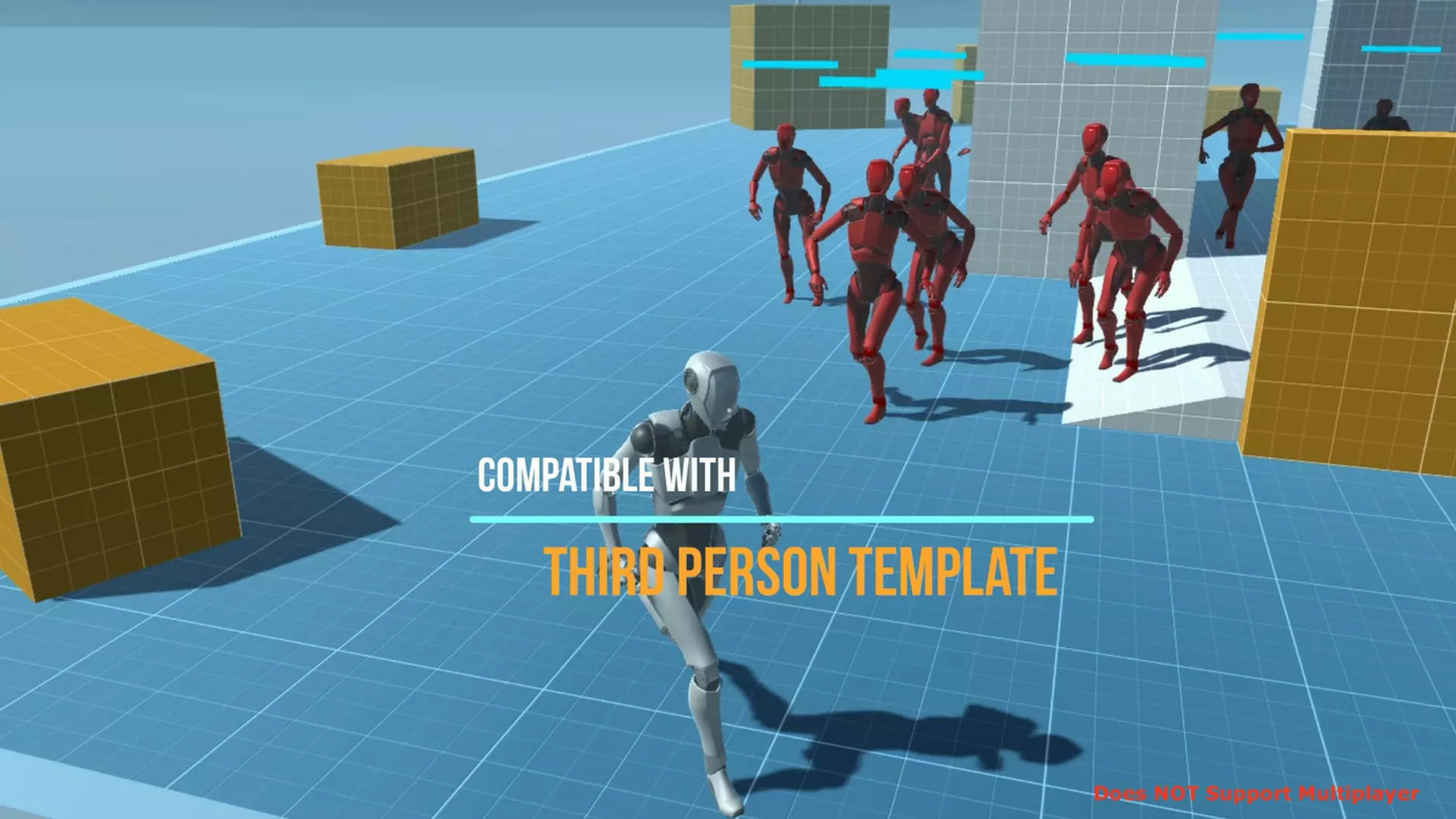 Zombie AI for Unity: Kompatybilny z widokiem z trzeciej osoby